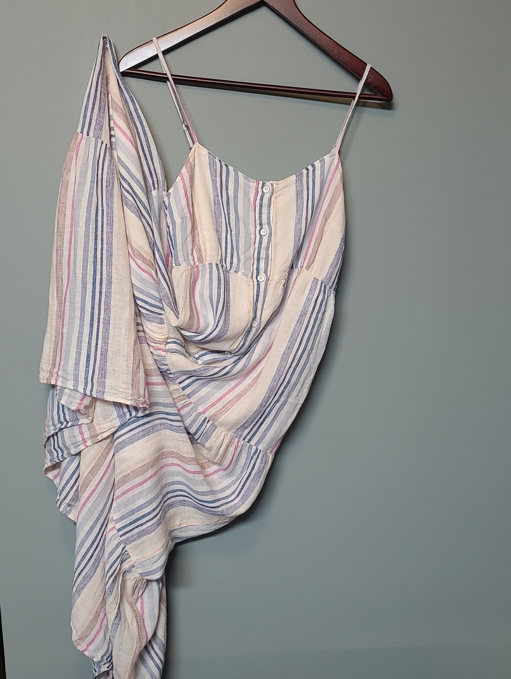 Splendid Striped Cami Dress in Blue, Pink & Cream